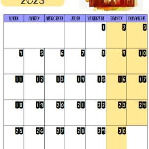 calendriers 2023-2024