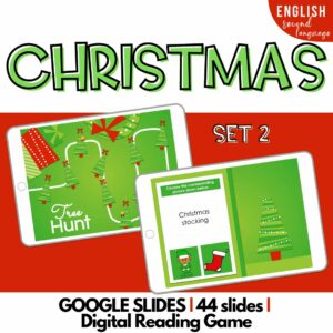 Christmas Vocabulary Activities GOOGLE SLIDES Noël en Anglais SET 2