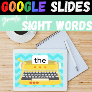 Mots fréquents en anglais GOOGLE SLIDES English sight words