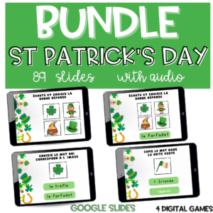 ENSEMBLE Saint Patrick Vocabulaire GOOGLE SLIDES Activités Digitales