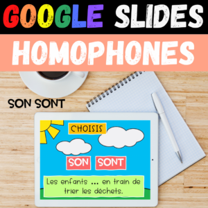 GOOGLE SLIDES Homophones Homonymes SON SONT