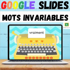 Mots invariables GOOGLE SLIDES