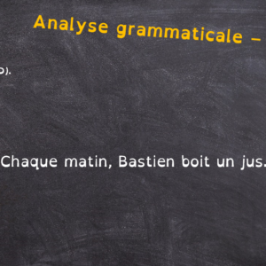 Rituel CE1/CE2 - Analyse de phrase