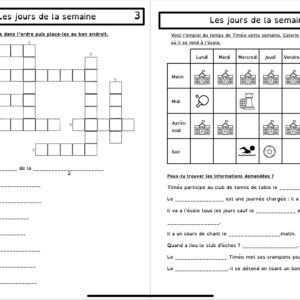 Jours de la semaine et mois de l’année