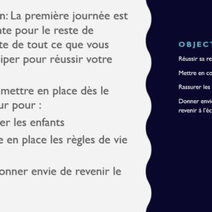 REUSSIR SA RENTREE EN MATERNELLE