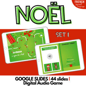 GOOGLE SLIDES Chasse au Sapin NOËL SET 1