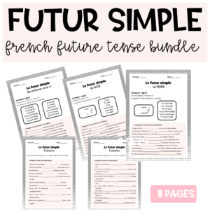 Futur Simple Fiche Pdf Conjugaison