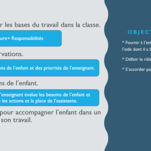 FORMER UNE ASSISTANTE POUR ENFANT A BESOINS PARTICULIERS