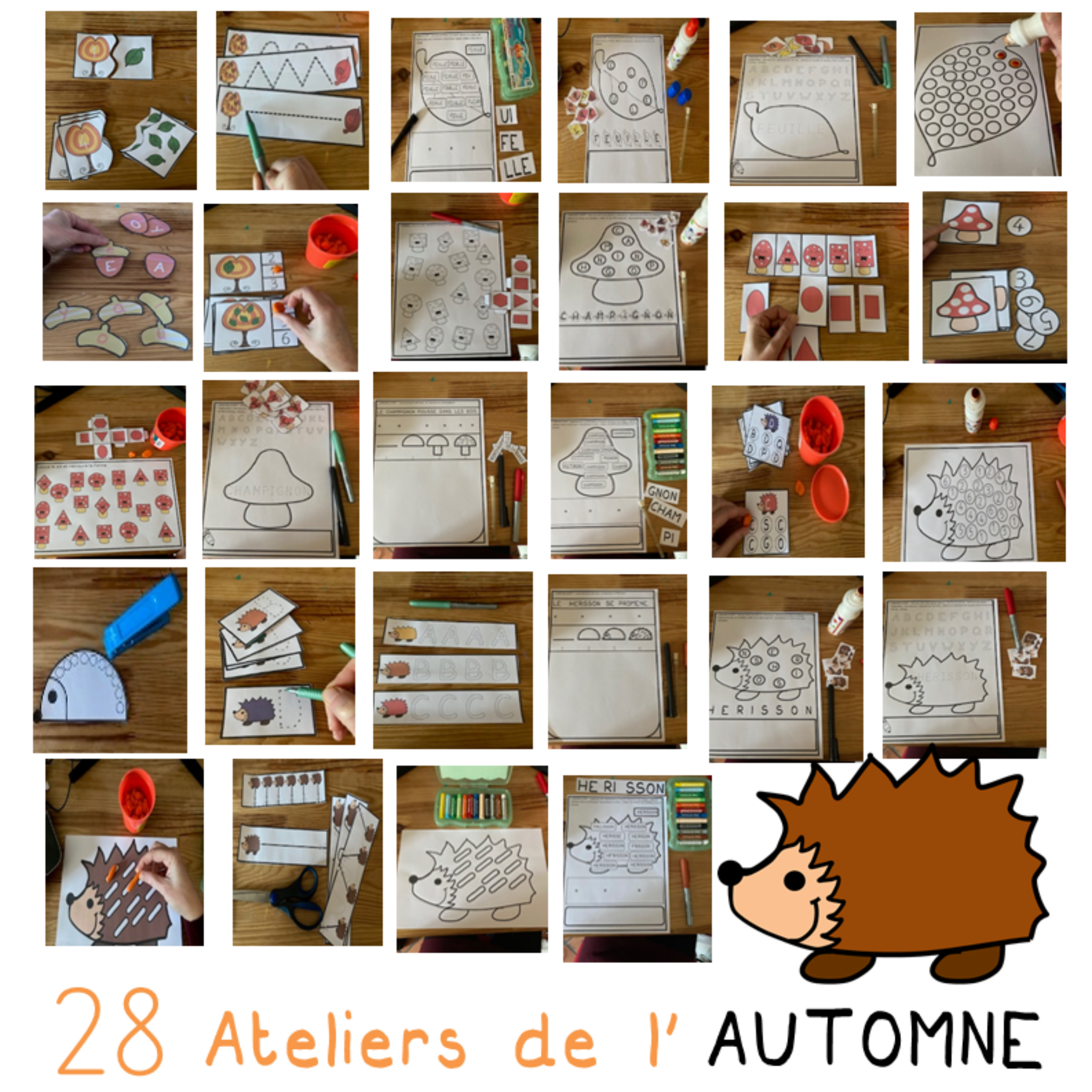 28 Ateliers De L Automne Ecriture Lecture Math matiques Moyenne 
