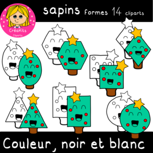 cliparts sapins formes