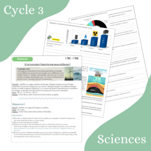 Séquence sur les sources d'énergie (fiche élève + guide de l'enseignant)