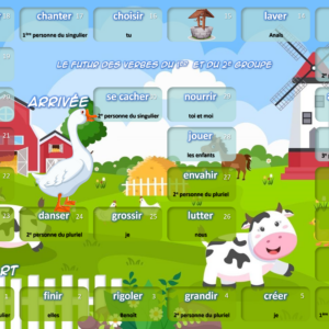 Jeu de plateau - Conjugaison - CE2/CM - Le futur des verbes du 1er et du 2e groupe